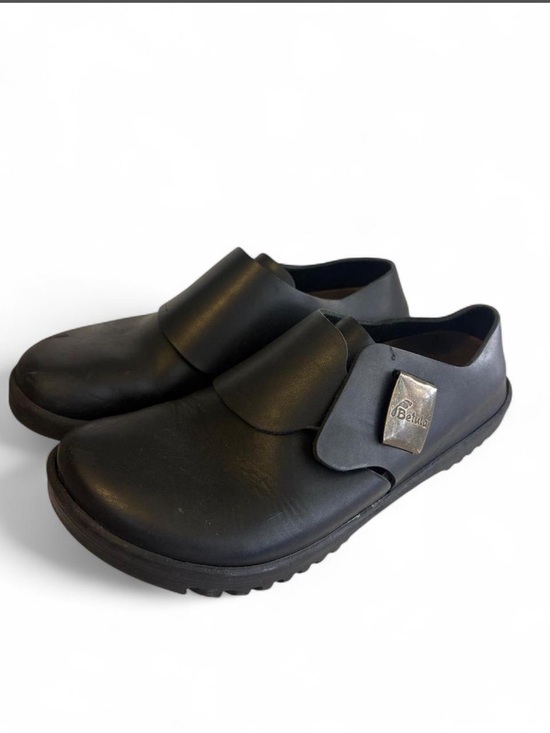 Betula Other - Betula by Birkenstock Mens 41 Black Leather Clogs Professional Slip On Shoes